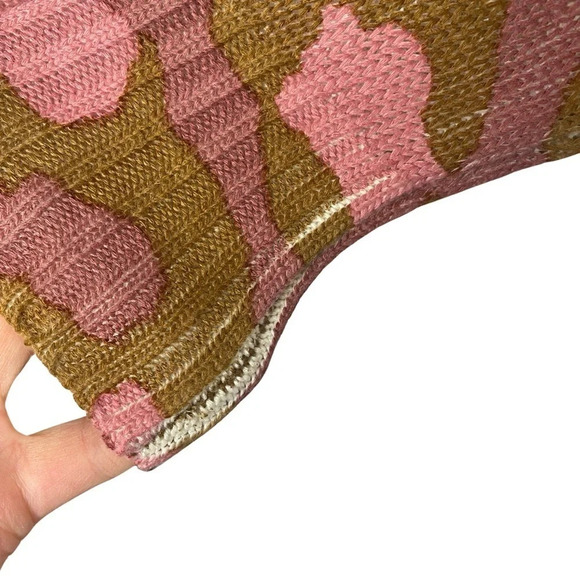 Show Me Your Mumu Leopard Sweater Tunic Womens XS Hug Me Rosy Pink Animal Print - Picture 8 of 13